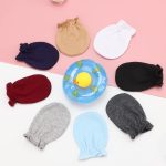 BQUBO Newborn Infant Toddler Mittens No Scratch Cotton Elastic Wrist Gloves Hypoallergenic for 0-6 Months Baby Boys Girls - Image 2